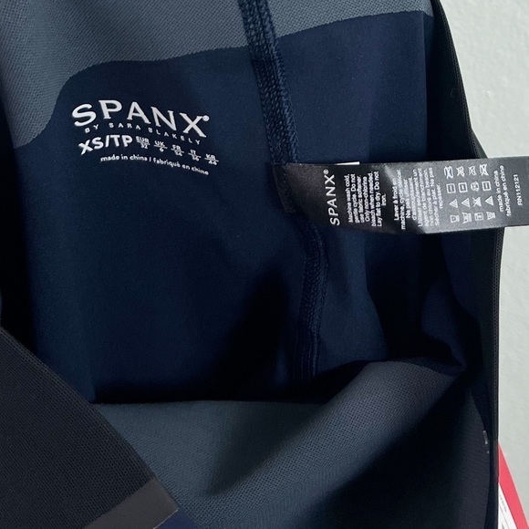 NWT Spanx Mesh Contour High Rise Pull On Shaping Leggings in Lapis Night - Picture 9 of 10